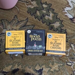 Disney Cross Stitch Kits - Black and Yellow Designs